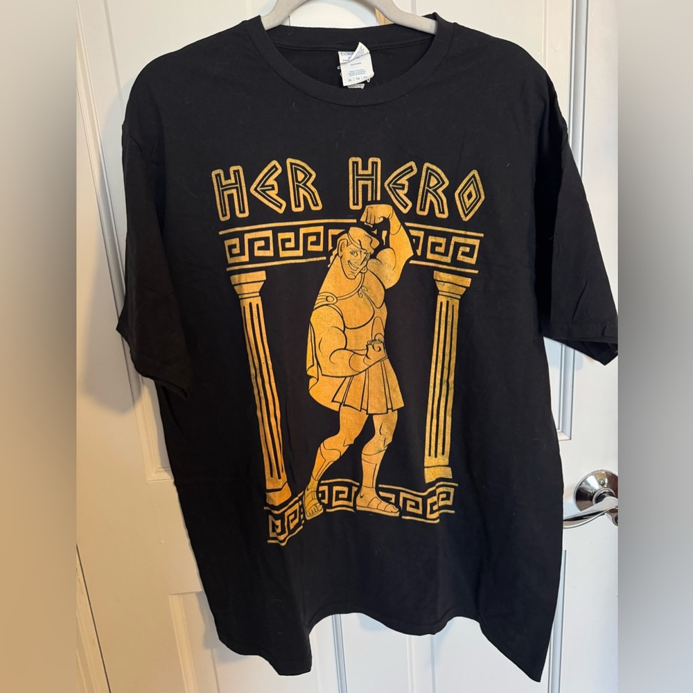 His & Hers Disney Black and Gold Hercules Tees